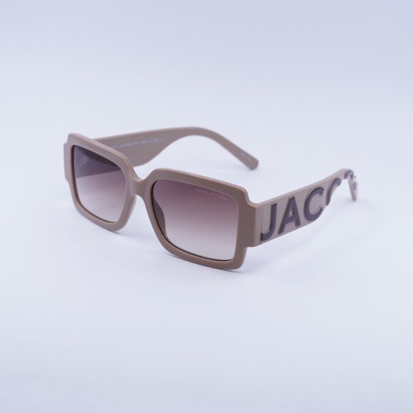 Marc Jacobs MARC 693/S 0NOY HA Sunglasses Nude/Brown Square Frame, Brown Lenses - Picture 1 of 10